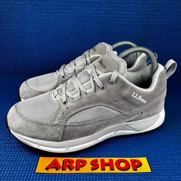 🔴 L.L BEAN COMFORT FITNESS WALKER Women Size 8 Black Grey Athletic Shoes 505864 - Picture 1 of 8